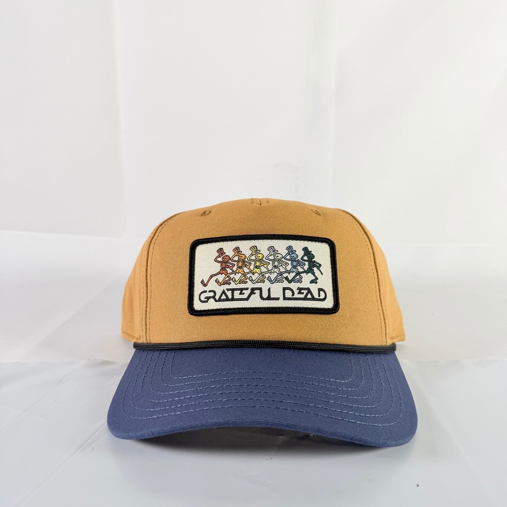 Grateful Dead Hat Men Snapback Cap Dancing Skeleton Khaki Navy Blue Sport New